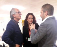 Magdalena Parys con Alessandro Amenta e Corradino Scipioni a Più libri più liberi 2018